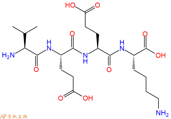 专肽生物产品H2N-Val-Glu-Glu-Lys-OH