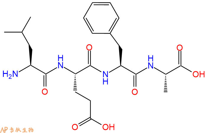 专肽生物产品H2N-Leu-Glu-Phe-Ala-OH