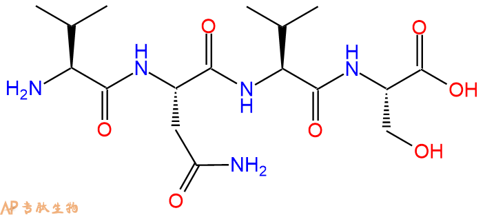 专肽生物产品H2N-Val-Asn-Val-Ser-OH