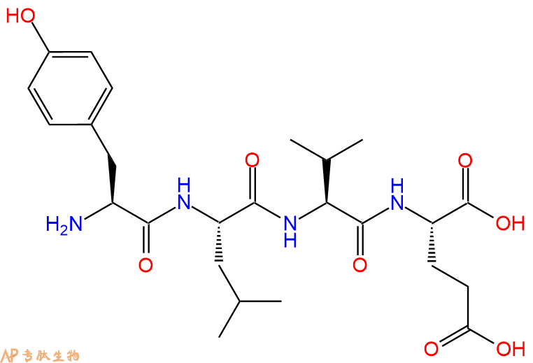 专肽生物产品H2N-Tyr-Leu-Val-Glu-OH