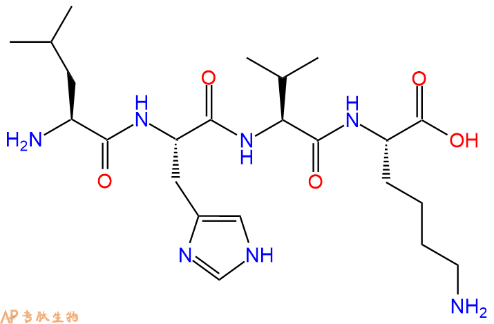 专肽生物产品H2N-Leu-His-Val-Lys-OH