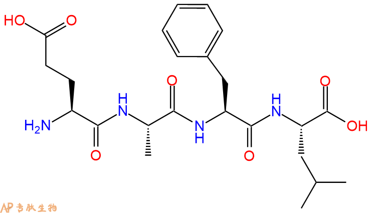 专肽生物产品H2N-Glu-Ala-Phe-Leu-OH