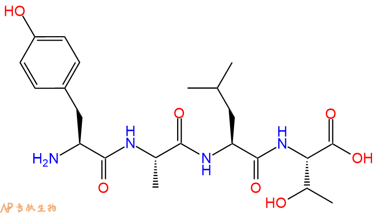 专肽生物产品H2N-Tyr-Ala-Leu-Thr-OH