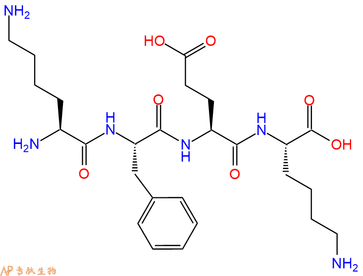 专肽生物产品H2N-Lys-Phe-Glu-Lys-OH