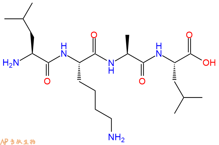 专肽生物产品H2N-Leu-Lys-Ala-Leu-OH