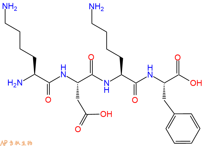 专肽生物产品H2N-Lys-Asp-Lys-Phe-OH