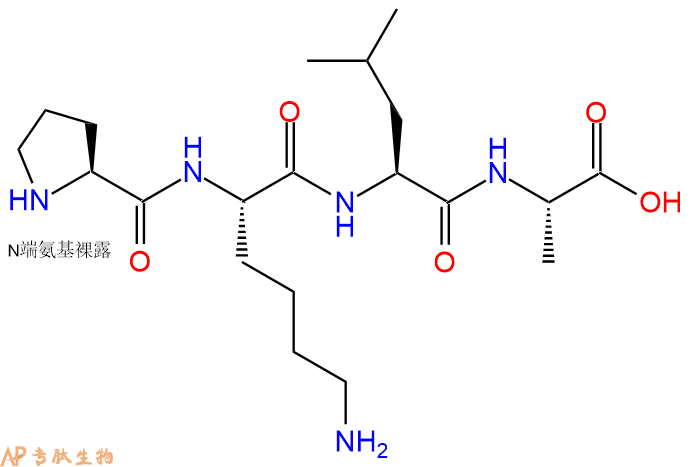 专肽生物产品H2N-Pro-Lys-Leu-Ala-OH