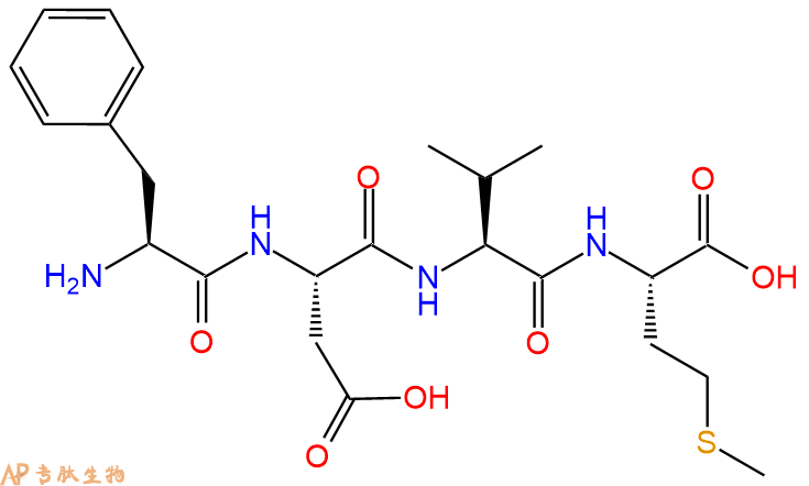 专肽生物产品H2N-Phe-Asp-Val-Met-OH