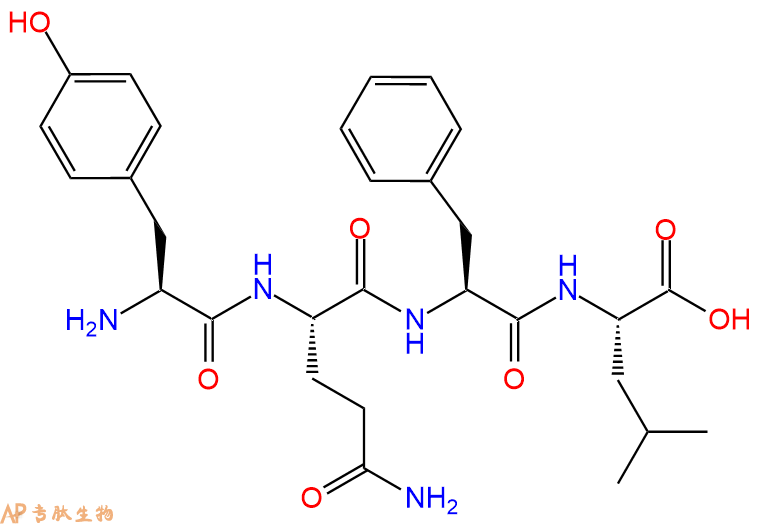 专肽生物产品H2N-Tyr-Gln-Phe-Leu-OH