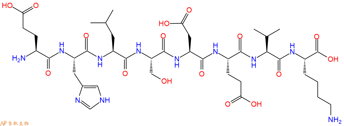 专肽生物产品H2N-Glu-His-Leu-Ser-Asp-Glu-Val-Lys-OH