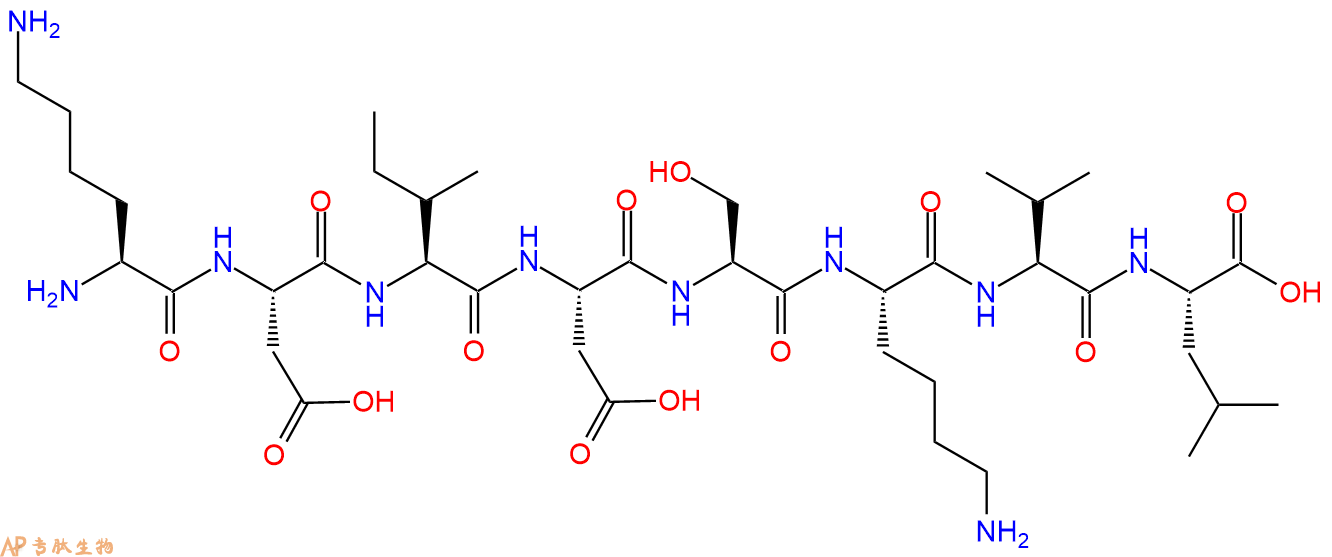 专肽生物产品H2N-Lys-Asp-Ile-Asp-Ser-Lys-Val-Leu-OH