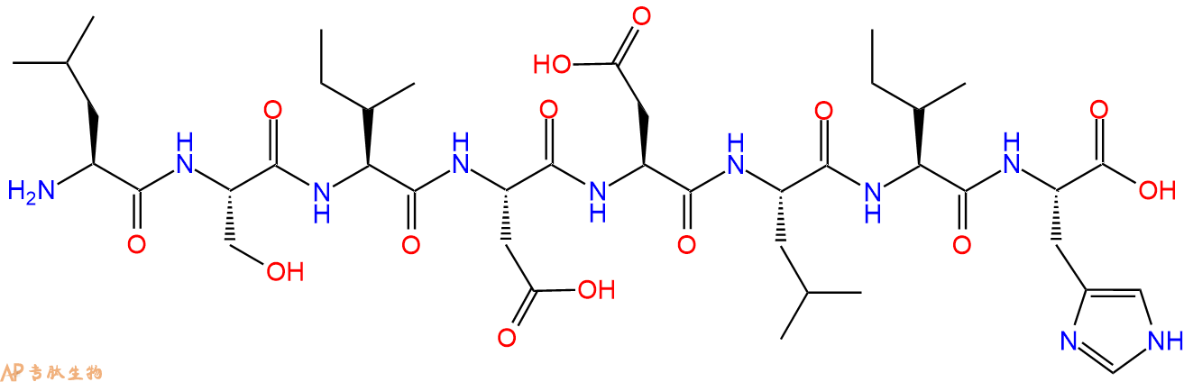 专肽生物产品H2N-Leu-Ser-Ile-Asp-Asp-Leu-Ile-His-OH