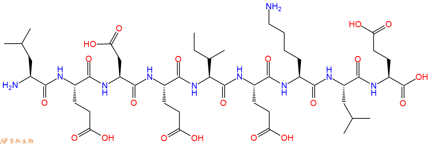 专肽生物产品H2N-Leu-Glu-Asp-Glu-Ile-Glu-Lys-Leu-Glu-OH