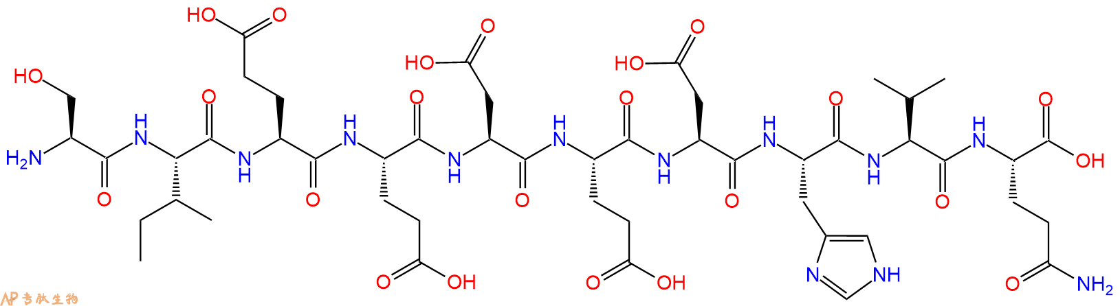 专肽生物产品H2N-Ser-Ile-Glu-Glu-Asp-Glu-Asp-His-Val-Gln-OH