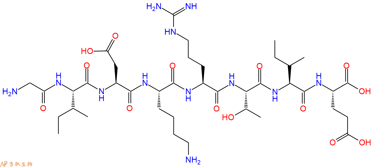 专肽生物产品H2N-Gly-Ile-Asp-Lys-Arg-Thr-Ile-Glu-OH