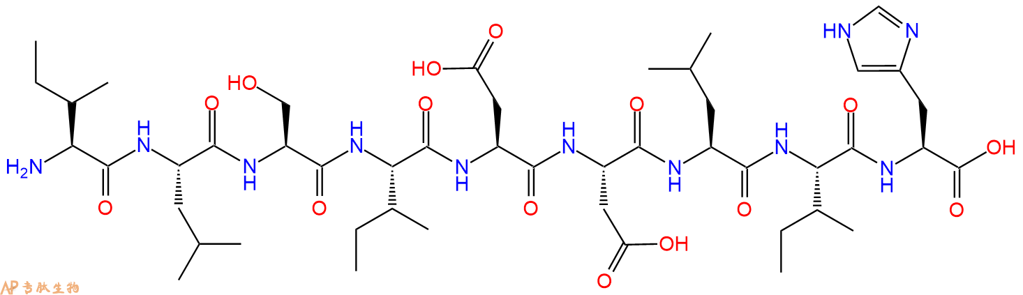 专肽生物产品H2N-Ile-Leu-Ser-Ile-Asp-Asp-Leu-Ile-His-OH