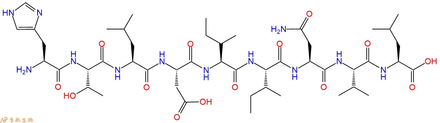 专肽生物产品H2N-His-Thr-Leu-Asp-Ile-Ile-Asn-Val-Leu-OH