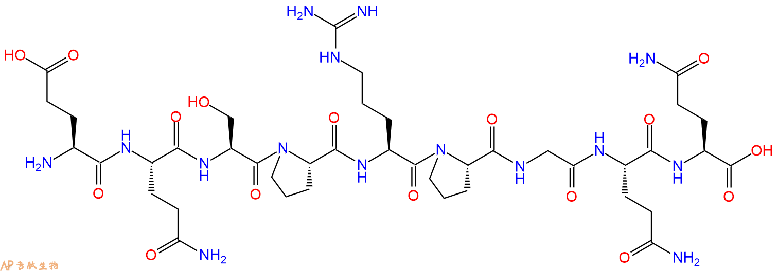 专肽生物产品H2N-Glu-Gln-Ser-Pro-Arg-Pro-Gly-Gln-Gln-OH