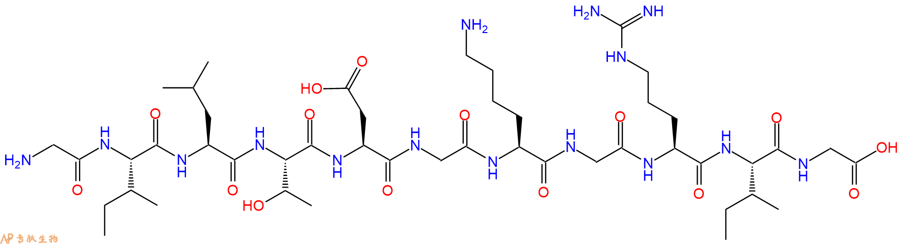 专肽生物产品H2N-Gly-Ile-Leu-Thr-Asp-Gly-Lys-Gly-Arg-Ile-Gly-OH