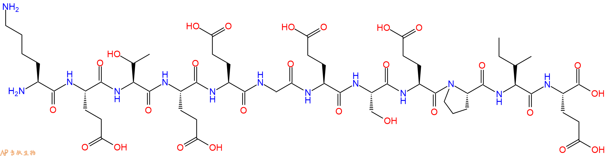 专肽生物产品H2N-Lys-Glu-Thr-Glu-Glu-Gly-Glu-Ser-Glu-Pro-Ile-Glu-OH