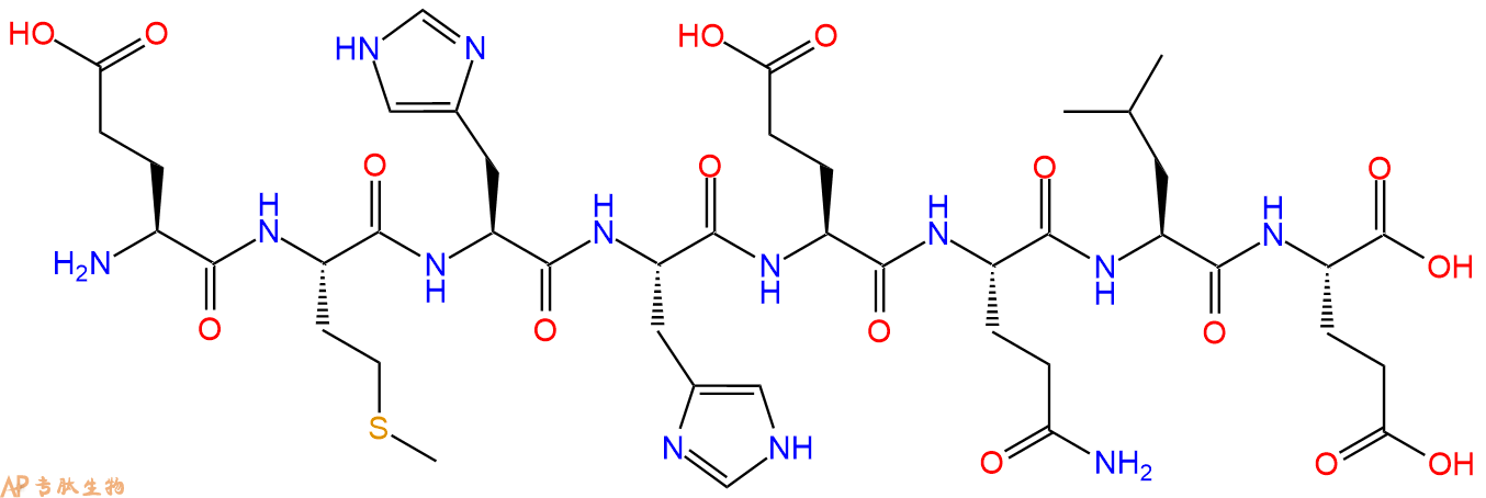 专肽生物产品H2N-Glu-Met-His-His-Glu-Gln-Leu-Glu-OH