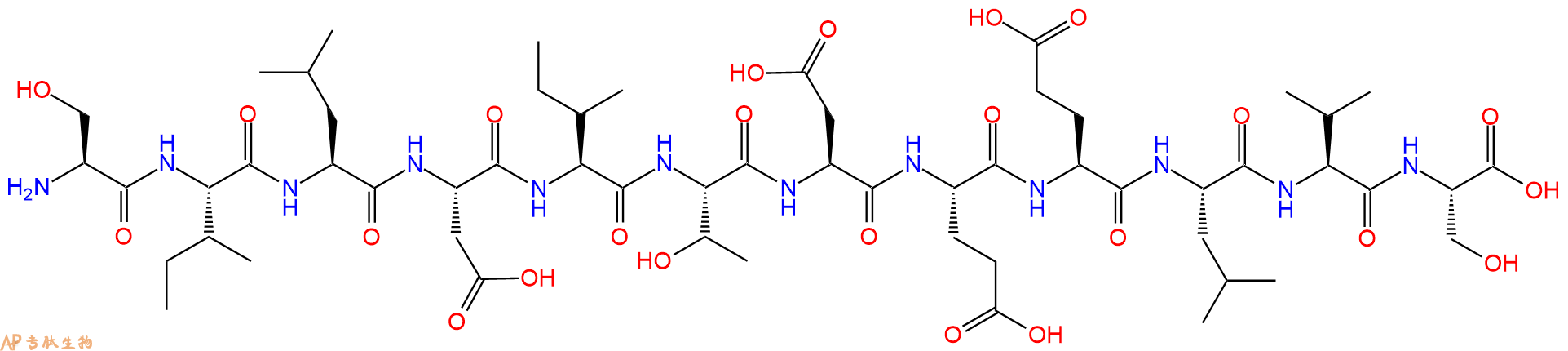 专肽生物产品H2N-Ser-Ile-Leu-Asp-Ile-Thr-Asp-Glu-Glu-Leu-Val-Ser-OH