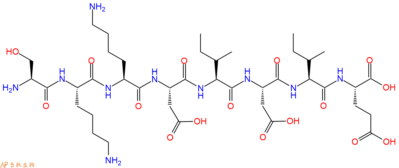 专肽生物产品H2N-Ser-Lys-Lys-Asp-Ile-Asp-Ile-Glu-OH