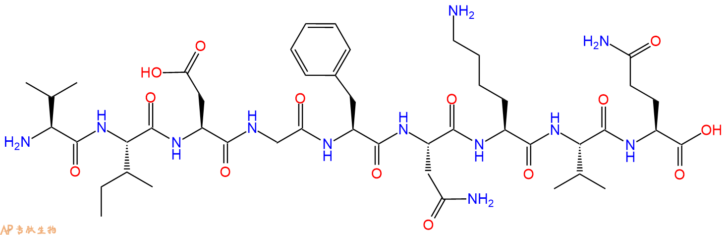 专肽生物产品H2N-Val-Ile-Asp-Gly-Phe-Asn-Lys-Val-Gln-OH