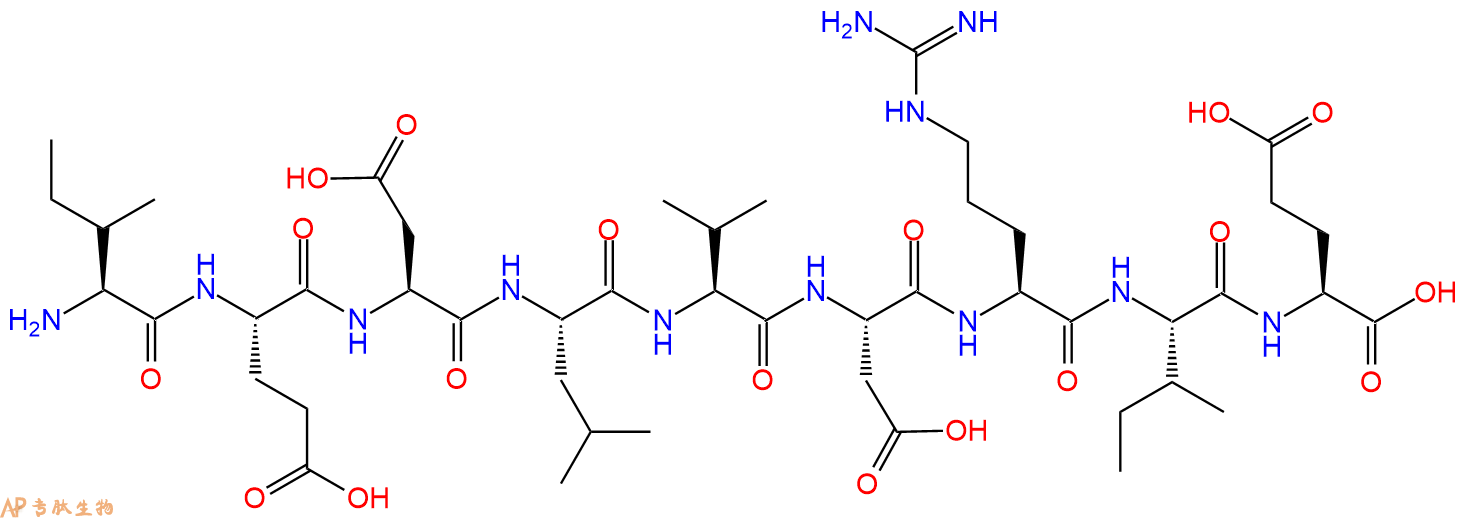 专肽生物产品H2N-Ile-Glu-Asp-Leu-Val-Asp-Arg-Ile-Glu-OH
