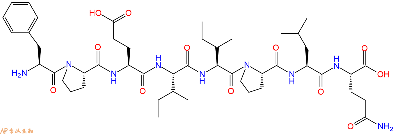 专肽生物产品H2N-Phe-Pro-Glu-Ile-Ile-Pro-Leu-Gln-OH