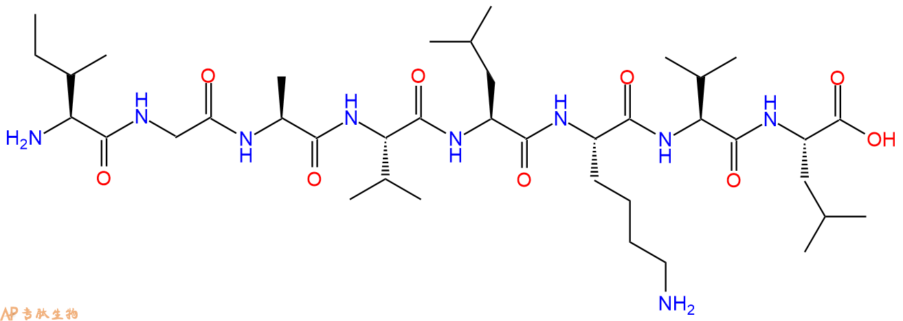 专肽生物产品H2N-Ile-Gly-Ala-Val-Leu-Lys-Val-Leu-OH