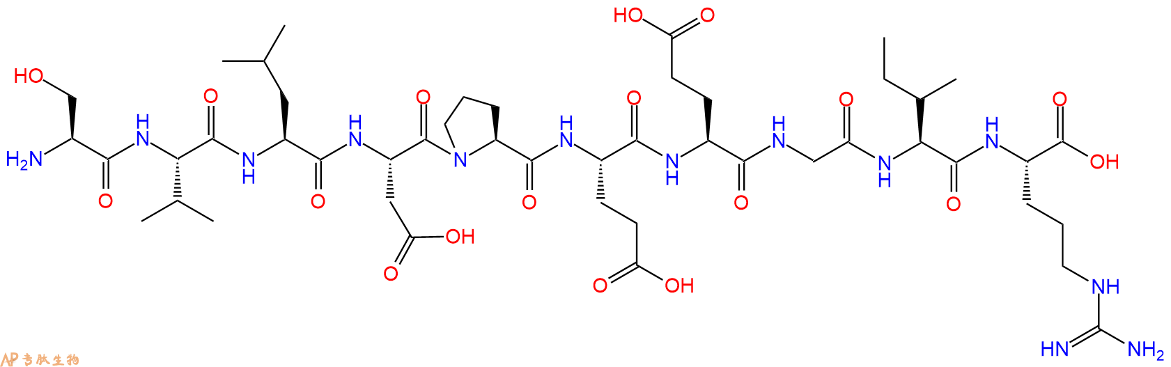 专肽生物产品H2N-Ser-Val-Leu-Asp-Pro-Glu-Glu-Gly-Ile-Arg-OH