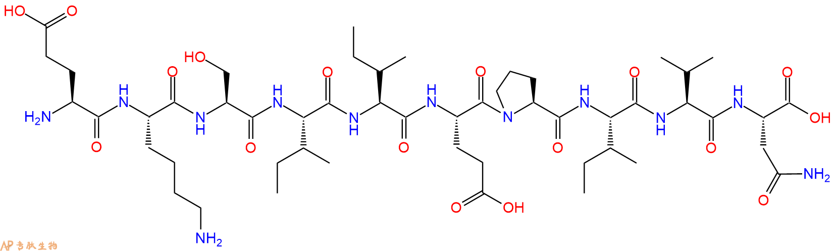 专肽生物产品H2N-Glu-Lys-Ser-Ile-Ile-Glu-Pro-Ile-Val-Asn-OH