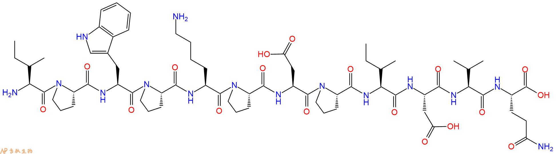 专肽生物产品H2N-Ile-Pro-Trp-Pro-Lys-Pro-Asp-Pro-Ile-Asp-Val-Gln-OH