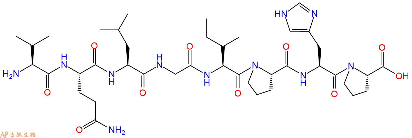 专肽生物产品H2N-Val-Gln-Leu-Gly-Ile-Pro-His-Pro-OH