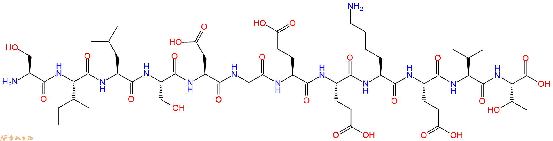 专肽生物产品H2N-Ser-Ile-Leu-Ser-Asp-Gly-Glu-Glu-Lys-Glu-Val-Thr-OH