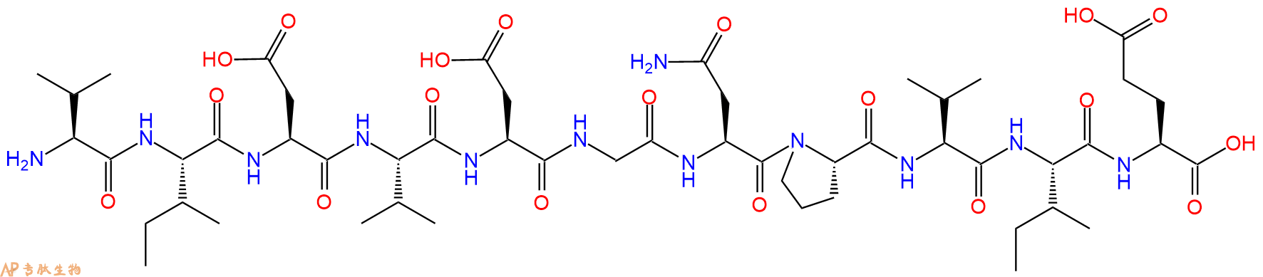 专肽生物产品H2N-Val-Ile-Asp-Val-Asp-Gly-Asn-Pro-Val-Ile-Glu-OH