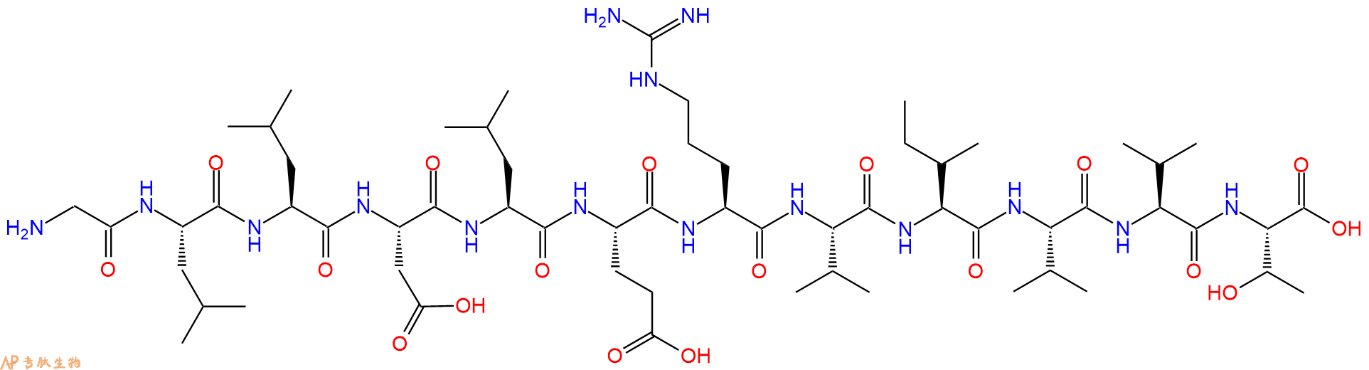专肽生物产品H2N-Gly-Leu-Leu-Asp-Leu-Glu-Arg-Val-Ile-Val-Val-Thr-OH