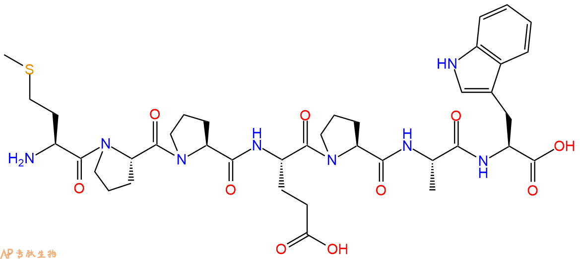 专肽生物产品H2N-Met-Pro-Pro-Glu-Pro-Ala-Trp-OH