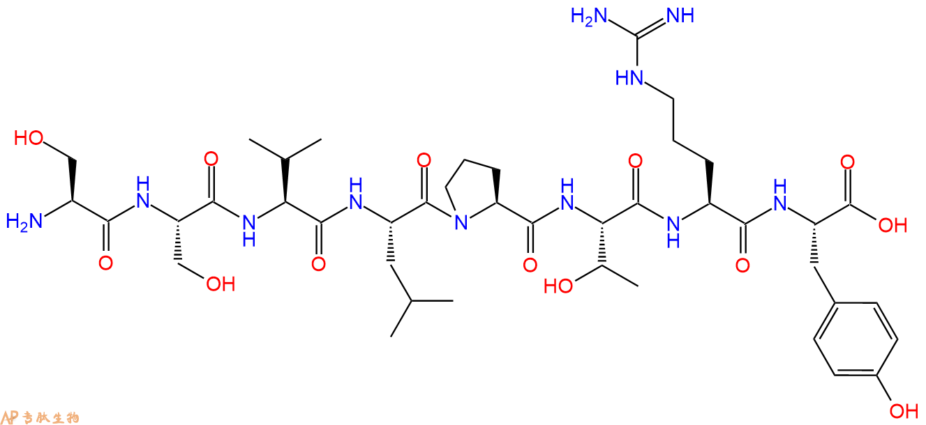 专肽生物产品H2N-Ser-Ser-Val-Leu-Pro-Thr-Arg-Tyr-OH