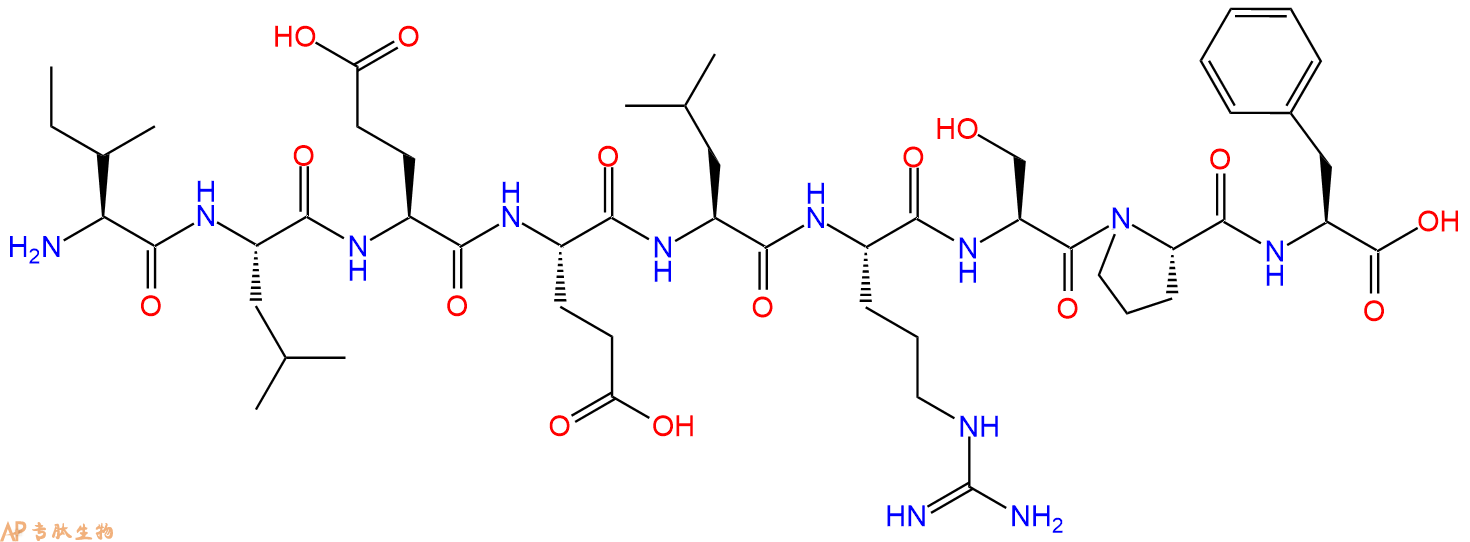 专肽生物产品H2N-Ile-Leu-Glu-Glu-Leu-Arg-Ser-Pro-Phe-OH