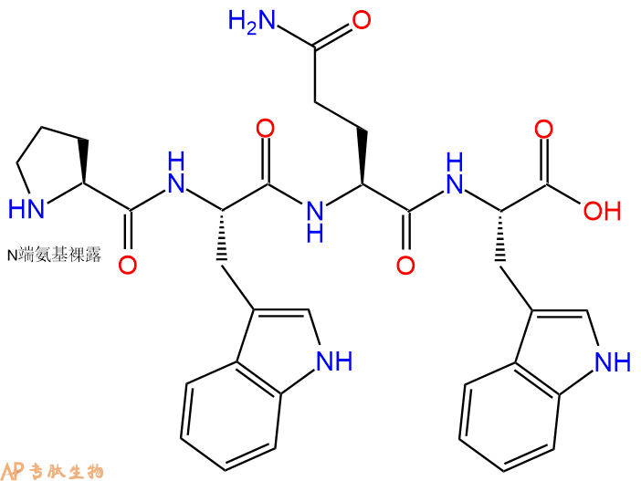 专肽生物产品H2N-Pro-Trp-Gln-Trp-OH