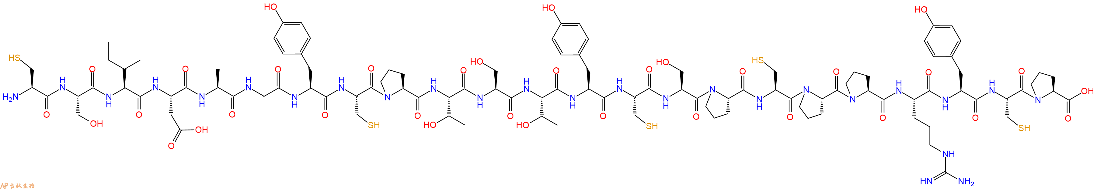 专肽生物产品H2N-Cys-Ser-Ile-Asp-Ala-Gly-Tyr-Cys-Pro-Thr-Ser-Thr-Tyr-Cys-Ser-Pro-Cys-Pro-Pro-Arg-Tyr-Cys-Pro-OH