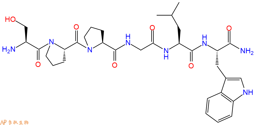 专肽生物产品H2N-Ser-Pro-Pro-Gly-Leu-Trp-CONH2