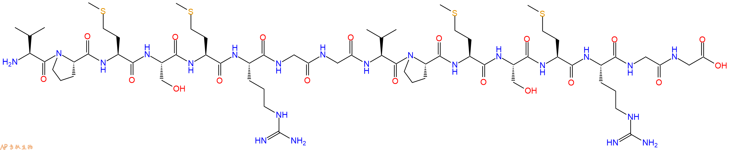 专肽生物产品H2N-Val-Pro-Met-Ser-Met-Arg-Gly-Gly-Val-Pro-Met-Ser-Met-Arg-Gly-Gly-OH