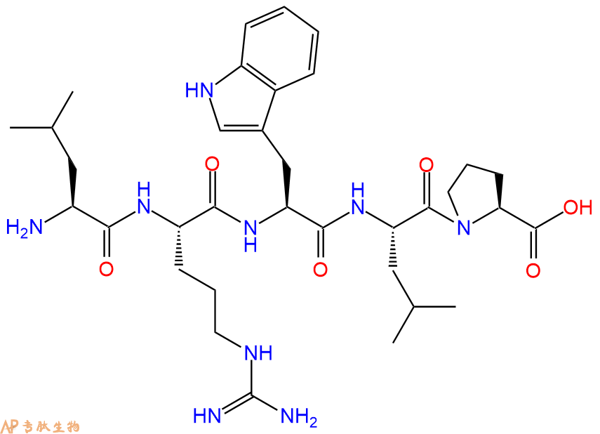 专肽生物产品H2N-Leu-Arg-Trp-Leu-Pro-OH