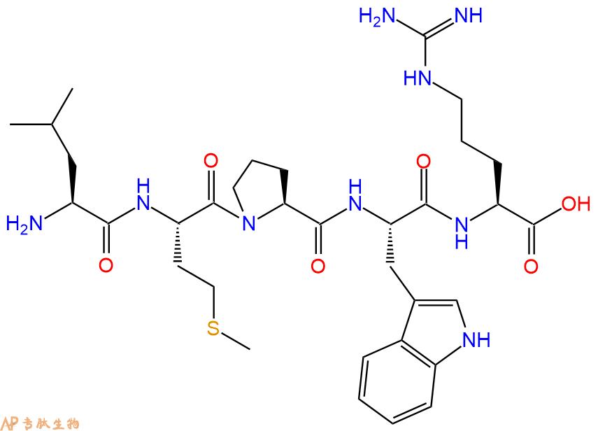 专肽生物产品H2N-Leu-Met-Pro-Trp-Arg-OH