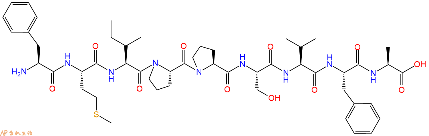 专肽生物产品H2N-Phe-Met-Ile-Pro-Pro-Ser-Val-Phe-Ala-OH