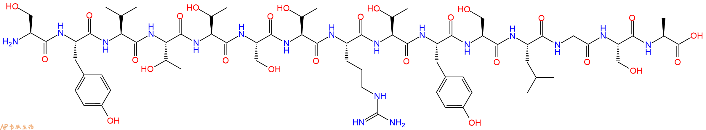 专肽生物产品H2N-Ser-Tyr-Val-Thr-Thr-Ser-Thr-Arg-Thr-Tyr-Ser-Leu-Gly-Ser-Ala-OH