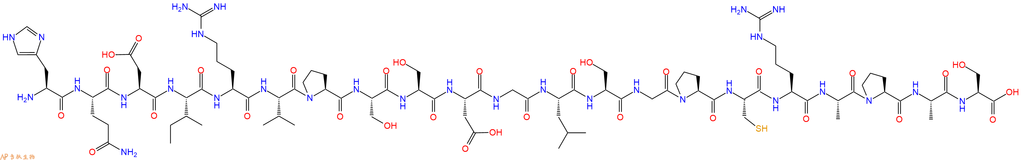 专肽生物产品H2N-His-Gln-Asp-Ile-Arg-Val-Pro-Ser-Ser-Asp-Gly-Leu-Ser-Gly-Pro-Cys-Arg-Ala-Pro-Ala-Ser-OH